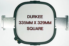 335x329 (12" x 12") Square Hoop, 520 Needle Spacing, Barudan Compatible, QS