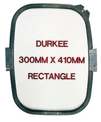 Durkee 12" X 16" (300mm x 410mm) Rectangular Hoop, 400MM Needle Spacing, Meistergram Compatible