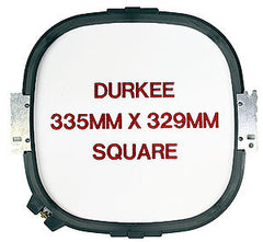 Durkee 12" X 12" (335mm x 329mm) Square Hoop, 400MM Needle Spacing, Meistergram Compatible