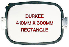Durkee 16" X 12" (410mm x 300mm) Rectangular Hoop, 500MM Needle Spacing, Meistergram Compatible